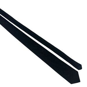 City Streets Black Slim Width Tie Acetate Polyester Blend Made In USA Menswear